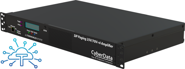NEW RELEASE** 011598 SIP Paging 25V/70V +4 Amplifier – CyberData