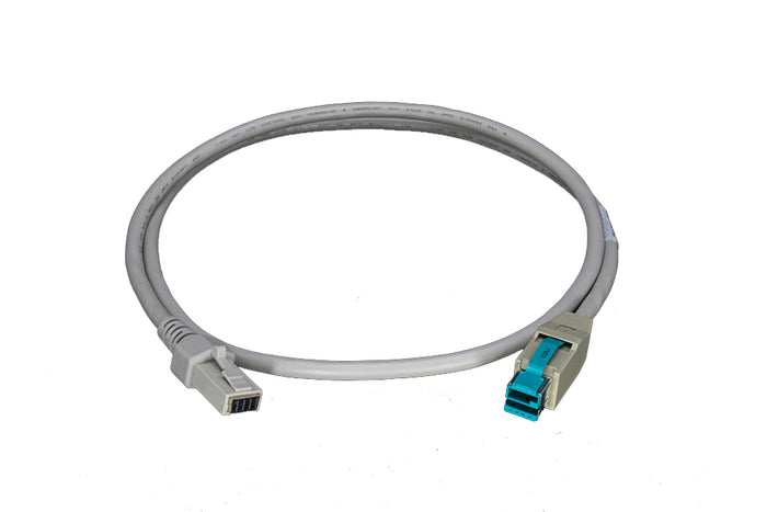 010673 24V PoweredUSB-24V-2 x 4 (New)-3M-Pebble Gray-Hypercom-RoHS Compliant