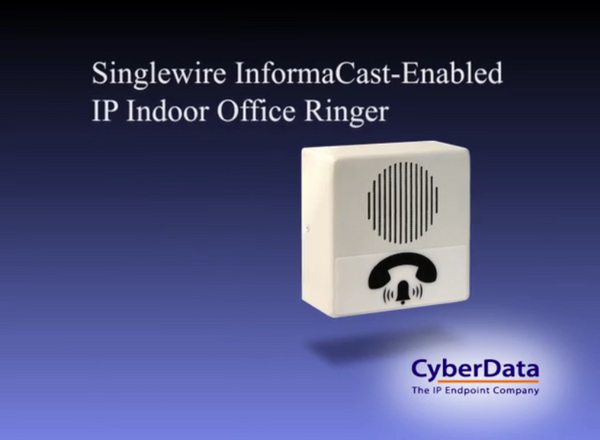 011311 InformaCast® Enabled Office Ringer – CyberData Corporation