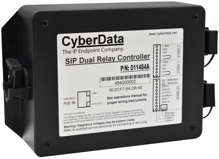 011484 SIP Dual Relay Controller