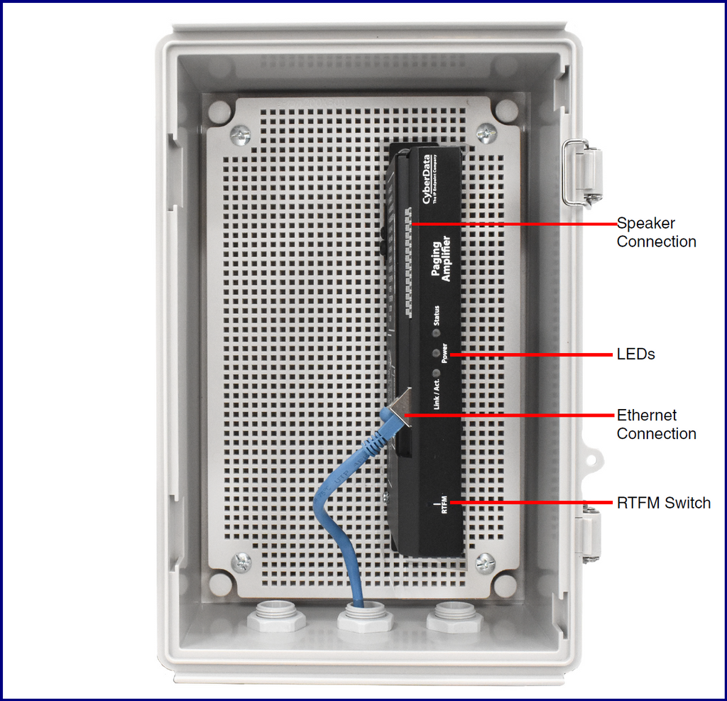 011407 InformaCast® Enabled  Loudspeaker Amplifier (PoE)