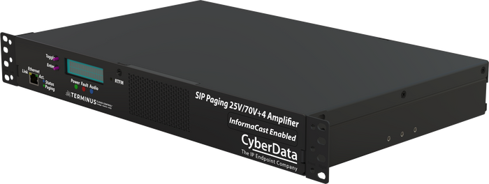 **NEW RELEASE** 011599 InformaCast<sup>®</sup> Enabled Paging 25V/70V +4 Amplifier