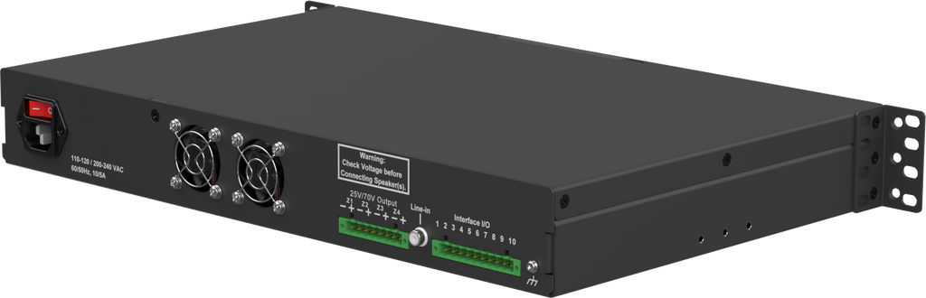 **NEW RELEASE** 011599 InformaCast<sup>®</sup> Enabled Paging 25V/70V +4 Amplifier