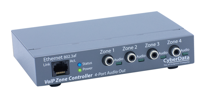 011171 SIP Paging Zone Controller with Four Port Audio Out (Replacement Products Below)