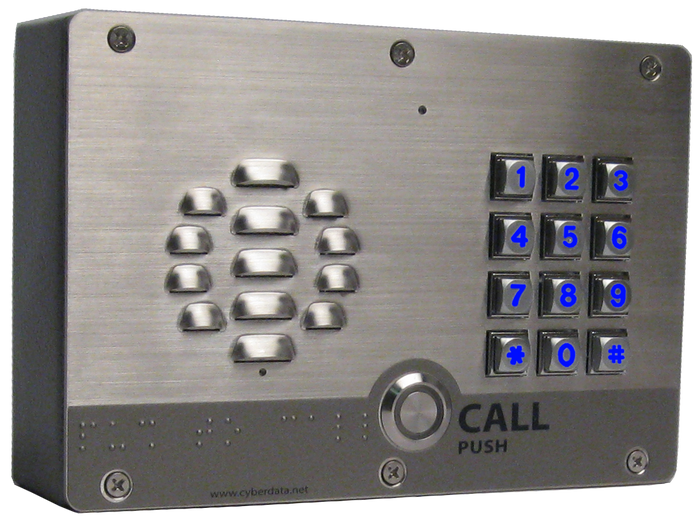 011310  InformaCast® Enabled Outdoor Intercom with Keypad