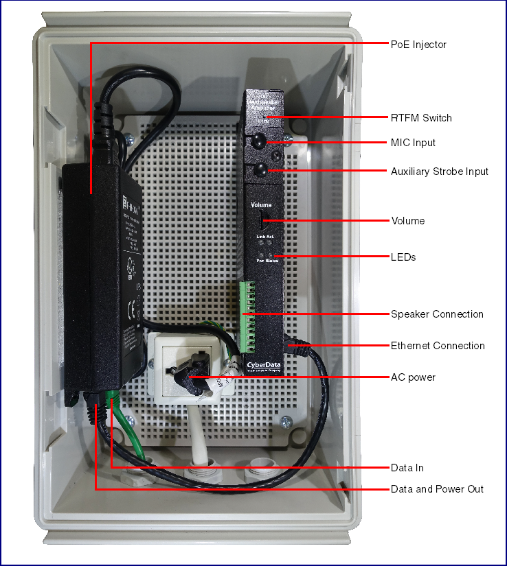 011404 SIP Loudspeaker Amplifier (AC Powered) [Replacement Product Below]