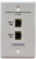011528 In-Wall 2-Port Gigabit PoE Switch (Replacement Product